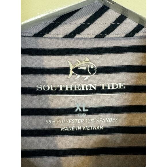 Southern Tide Boys Polo Shirt Navy Lavender Size‎ XL Polyester Spandex Blend - Picture 6 of 6